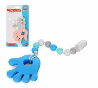 Підвіска на коляску долонька прорізувач на прищіпці HB 0019 в асортименті