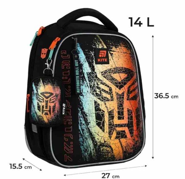 Рюкзак Kite TF25-555S-1 Education каркасний Transformers 36,5х27х15,5см Ціна (цена) 2 820.60грн. | придбати  купити (купить) Рюкзак Kite TF25-555S-1 Education каркасний Transformers 36,5х27х15,5см доставка по Украине, купить книгу, детские игрушки, компакт диски 1