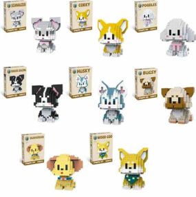 Конструктор собака від 330 деталей 8 видів PW24-01-3-4-5-6-7-8-9