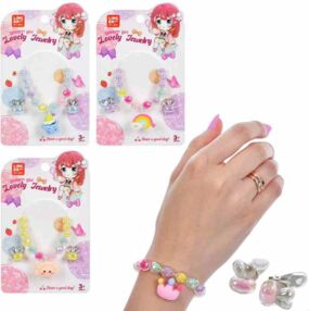 Набір аксесуарів браслет шпильки 4 види на листі  UT7006R