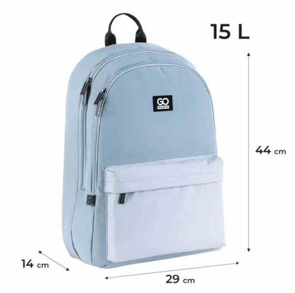 Рюкзак GoPack GO25-140L-2 Education Teens 44х29х14см сіро-блакитний Ціна (цена) 589.20грн. | придбати  купити (купить) Рюкзак GoPack GO25-140L-2 Education Teens 44х29х14см сіро-блакитний доставка по Украине, купить книгу, детские игрушки, компакт диски 1