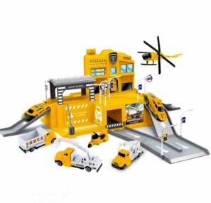 Парковка з вантажними і будівельними машинами СМ559-21