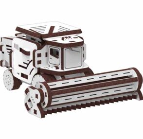 Зернозбиральний комбайн Механічна дерев'яна 3Д-модель 10808