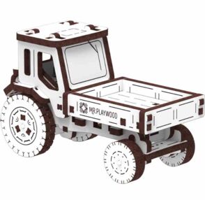 Трактор - Самоскид Механічна дерев'яна 3Д-модель 10810