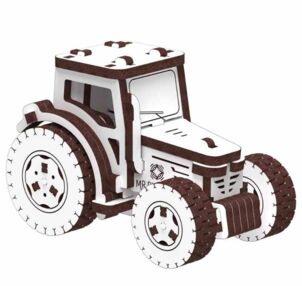 Трактор-всюдихід Механічна дерев'яна 3Д-модель 10807