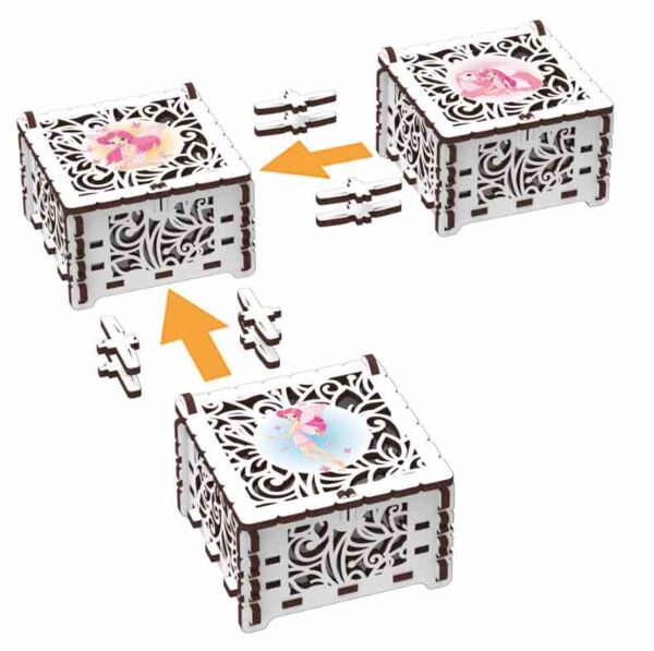 Шкатулка Казкова фея Механічна дерев'яна 3Д-модель 10806 Ціна (цена) 78.80грн. | придбати  купити (купить) Шкатулка Казкова фея Механічна дерев'яна 3Д-модель 10806 доставка по Украине, купить книгу, детские игрушки, компакт диски 3