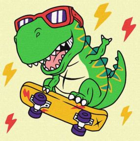 Розпис по номерах 25х25 КНО1199 Крутий динозавр "Ідейка"