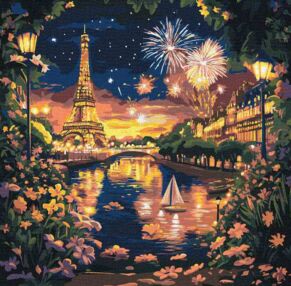 Розпис по номерах 40х40 КНО3669 Салюти Парижу "Ідейка"