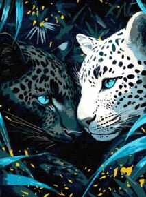 Розпис по номерах 30х40 КНО6730 Блакитноокі фарби металік "Ідейка"