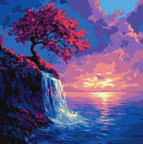 Розпис по номерах 40х40 КНО6380 Сакура в потоці "Ідейка"