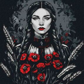 Розпис по номерах 40х40 КНО8572 Жіноча сила "Ідейка"