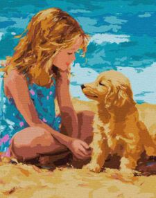 Розпис по номерах 40х50 КНО8491 Друг дитинства "Ідейка"