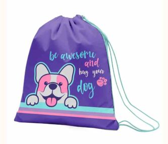 Сумка для взуття 1 Вересня SB-10 "Corgi" фіолетова 552244