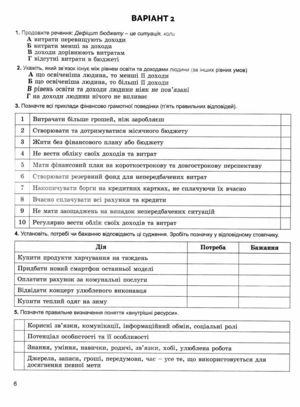 Підприємництво і фінансова грамотність 8 клас робочий зошит та семестрові діагностувальні роботи нуш Ціна (цена) 76.50грн. | придбати  купити (купить) Підприємництво і фінансова грамотність 8 клас робочий зошит та семестрові діагностувальні роботи нуш доставка по Украине, купить книгу, детские игрушки, компакт диски 4