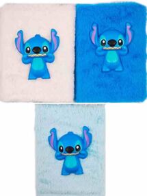 Блокнот 14,5 х 21 х 4 см плюшевий фігурка сквіш у клітинку 3 кольори MK 5567