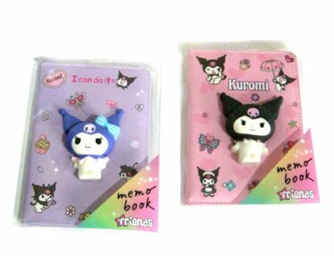 Блокнот плюшевий 14 х 20 х 4 см фігурка сквіш у клітинку 2 види