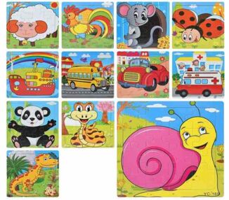 Деревяні пазли 16 деталей 24 види MD 1992