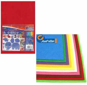 Фетр А4 10 аркушів 10 кольорів товщина 1,2 мм HQ170-MIX3 J.Otten