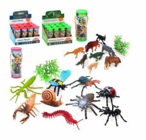 Тварини 2 види дикі тварини 8 шт комаха 9 шт колба D5-D8