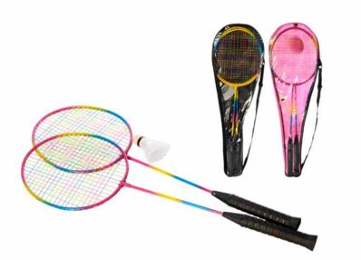 Бадмінтон 2 ракетки металеві з воланчиком в чохлі MS 0754-1 Бадмінтон 2 ракетки металеві з воланчиком в чохлі MS 0754-1