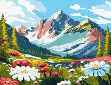 Розпис по номерах 40х50 КНО2896 Контрасти природи "Ідейка"