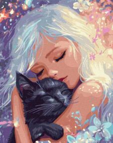 Розпис по номерах 40х50 КНО8540 Пухнастий талісман "Ідейка"