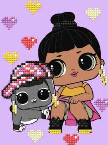 Алмазна мозаїка 15х20 AML1204 LOL Surprise! Honey Bun With Bunny Hun "Ідейка"