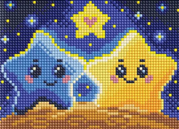 Алмазна мозаїка 15х20 АММ1040 Закохані зірки Ідейка Ціна (цена) 61.10грн. | придбати  купити (купить) Алмазна мозаїка 15х20 АММ1040 Закохані зірки Ідейка доставка по Украине, купить книгу, детские игрушки, компакт диски 0