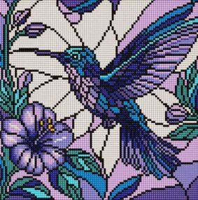 Алмазна мозаїка 30х30 АМО8319 Вінтаж Колібрі "Ідейка"