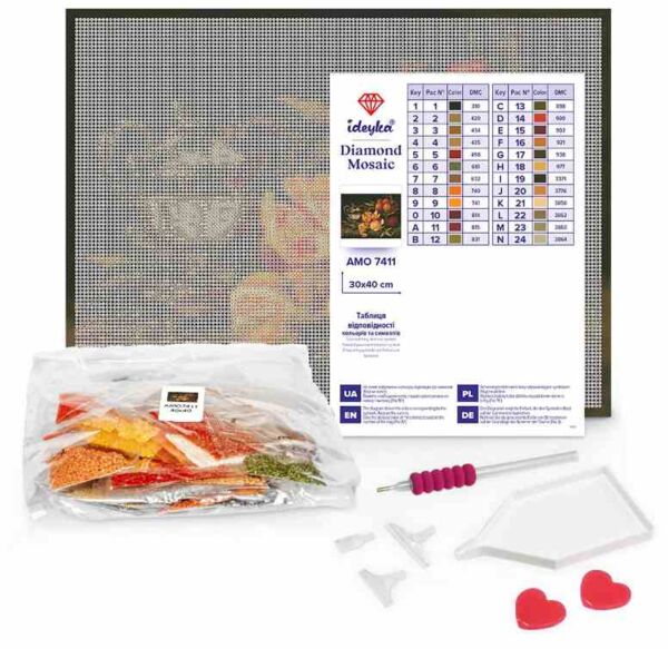 Алмазна мозаїка 30х40 АМО7902 Весняний настрій Ідейка Ціна (цена) 268.80грн. | придбати  купити (купить) Алмазна мозаїка 30х40 АМО7902 Весняний настрій Ідейка доставка по Украине, купить книгу, детские игрушки, компакт диски 1