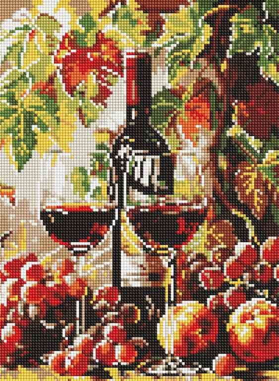 Алмазна мозаїка 30х40 АМО8114 Осіннє вино Ідейка Ціна (цена) 268.80грн. | придбати  купити (купить) Алмазна мозаїка 30х40 АМО8114 Осіннє вино Ідейка доставка по Украине, купить книгу, детские игрушки, компакт диски 0