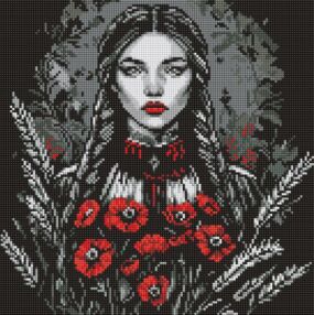 Алмазна мозаїка 40х40 АМО8223 Жіноча сила "Ідейка"