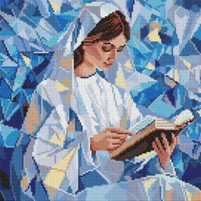 Алмазна мозаїка 40х40 АМО8231 Тихе чтиво "Ідейка"