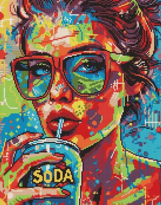 Алмазна мозаїка 40х50 AMO8070 Дівчина з содовою Ідейка Ціна (цена) 275.40грн. | придбати  купити (купить) Алмазна мозаїка 40х50 AMO8070 Дівчина з содовою Ідейка доставка по Украине, купить книгу, детские игрушки, компакт диски 0