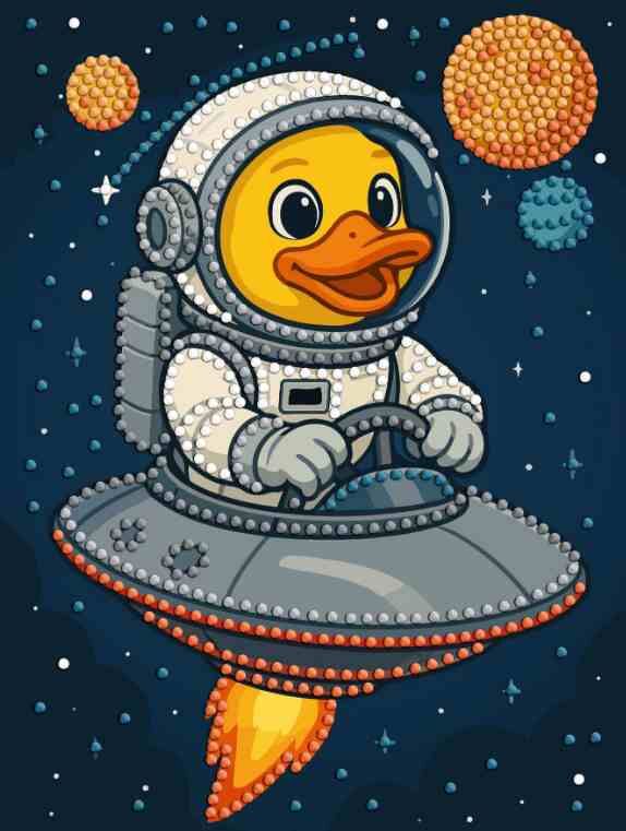 Алмазна мозаїка вибіркова 15х20 AMV1202 Качка в космосі Ідейка Ціна (цена) 50.70грн. | придбати  купити (купить) Алмазна мозаїка вибіркова 15х20 AMV1202 Качка в космосі Ідейка доставка по Украине, купить книгу, детские игрушки, компакт диски 0