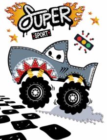 Алмазна мозаїка вибіркова 15х20 AMV1230 Машина-акула "Ідейка"