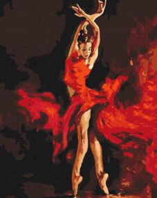 Розпис по номерах 40х50 BS286 У танці brushme Брашми