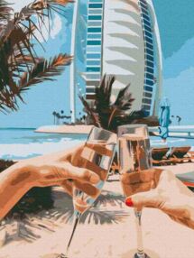 Розпис по номерах 40х50 BS36347 Дубай на двох brushme Брашми