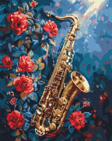 Розпис по номерах 40х50 BS54043 Квітковий джаз brushme Брашми