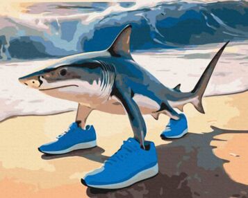 Розпис по номерах 40х50 BS54385 Tralalero Tralala brushme Брашми