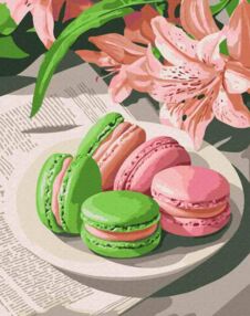 Розпис по номерах 40х50 BS54438 Кольорові макарони brushme Брашми