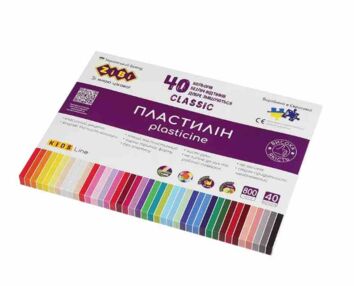 пластилін 40 кольорів 800 грам ZB.6242 Zibi Kids Line CLASSIC пластилін 40 кольорів 800 грам ZB.6242 Zibi Kids Line CLASSIC