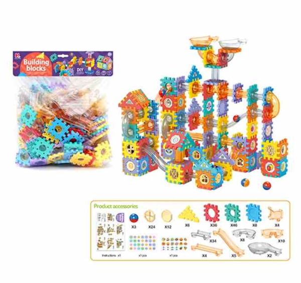 Конструктор деталі пазли трубчатий лабіринт кульки 202 деталі HL-26 Ціна (цена) 359.90грн. | придбати  купити (купить) Конструктор деталі пазли трубчатий лабіринт кульки 202 деталі HL-26 доставка по Украине, купить книгу, детские игрушки, компакт диски 1