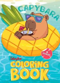 Розм зі стікерами CB21 Капібара на канікулах "Ідейка" Розм зі стікерами CB21 Капібара на канікулах "Ідейка"