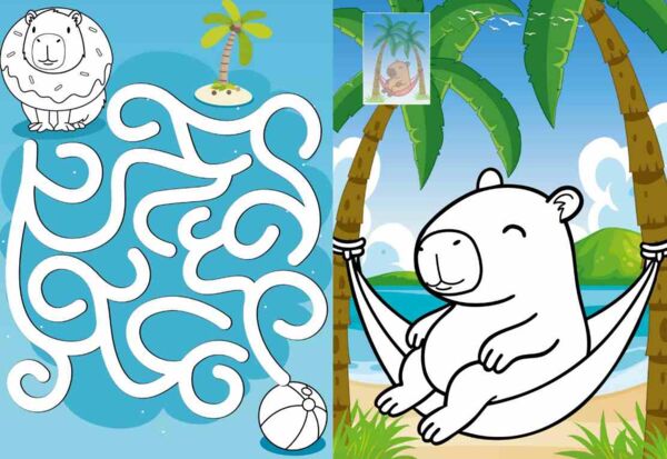 Розм зі стікерами CB21 Капібара на канікулах Ідейка Ціна (цена) 51.70грн. | придбати  купити (купить) Розм зі стікерами CB21 Капібара на канікулах Ідейка доставка по Украине, купить книгу, детские игрушки, компакт диски 2