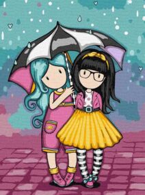 Розпис по номерах 30х40 КНО8586 Look-Be Kind Santoro Gorjuss Collection "Ідейка"