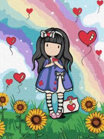 Розпис по номерах 30х40 КНО8587 Be Kind To Yourself Santoro Gorjuss Collection "Ідейка"