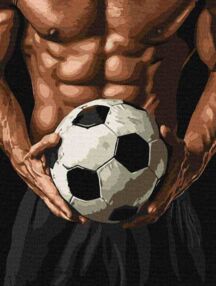 Розпис по номерах 30х40 КНО8627 Торс футболіста "Ідейка"