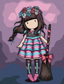 Розпис по номерах 30х40 КНО8675 Frida Santoro Gorjuss Collection "Ідейка"