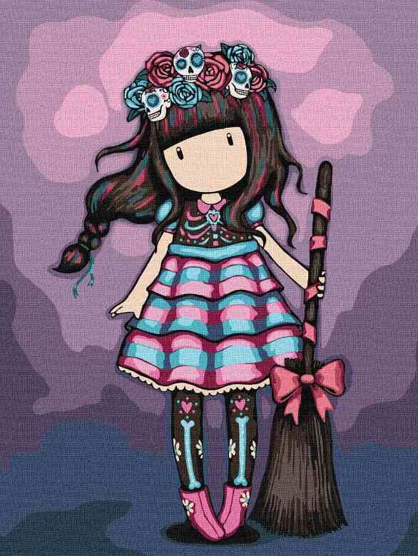 Розпис по номерах 30х40 КНО8675 Frida Santoro Gorjuss Collection Ідейка Ціна (цена) 204.90грн. | придбати  купити (купить) Розпис по номерах 30х40 КНО8675 Frida Santoro Gorjuss Collection Ідейка доставка по Украине, купить книгу, детские игрушки, компакт диски 0